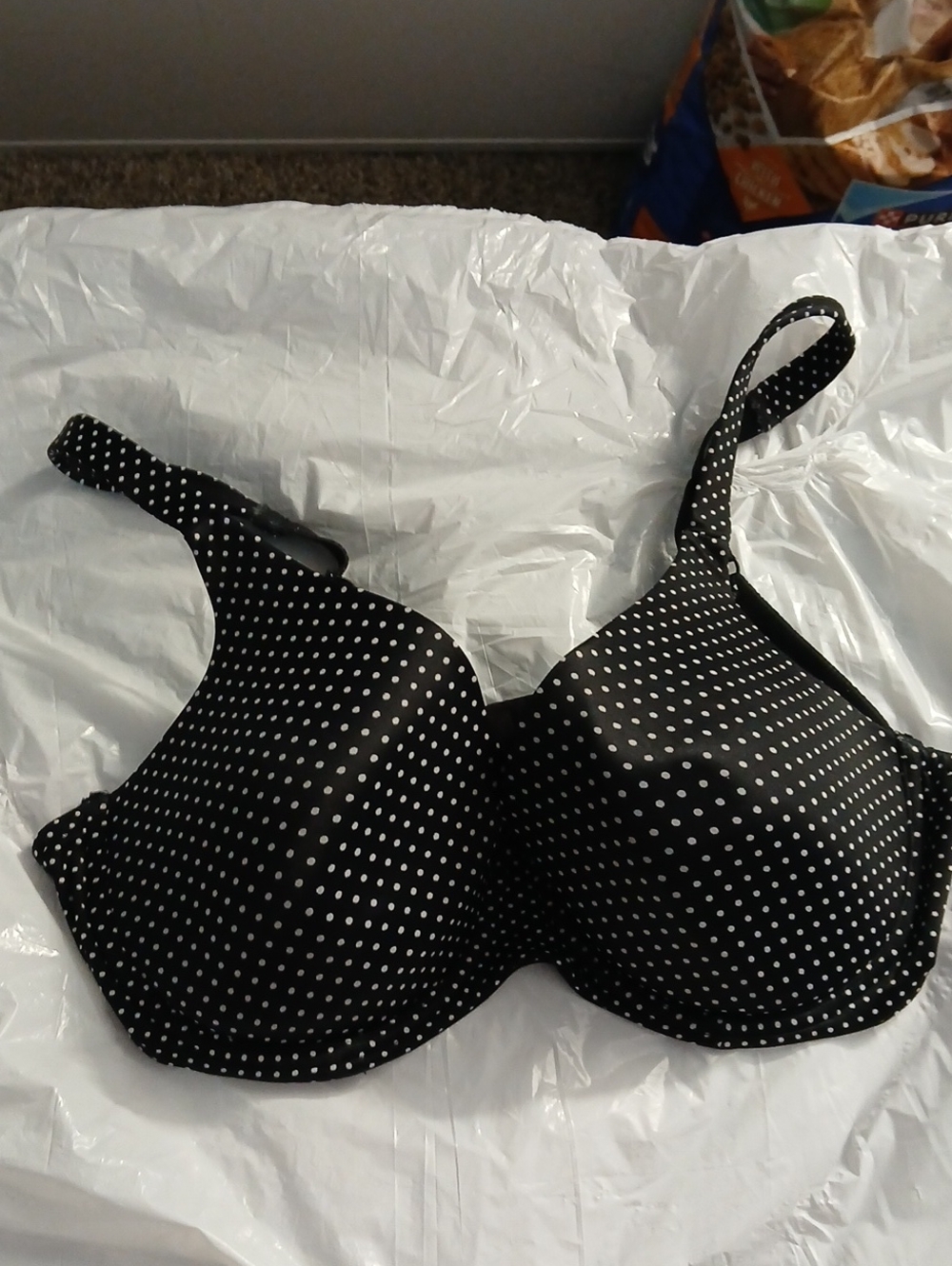 Everyday Polka Dot T-Shirt Bra - Black/White With Underwire